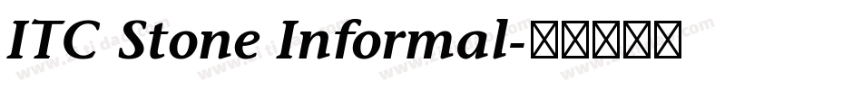 ITC Stone Informal字体转换